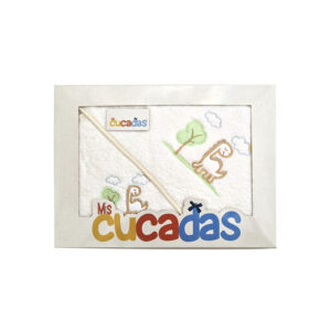 Capa de baño + babero dinos