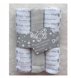 Pack de gasas estampadas